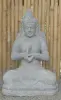 Product image 2 of the product “Seated Dewi Sri, position chakra turning the wheel, 79 cm high riverstone grey, modell with sativa ”